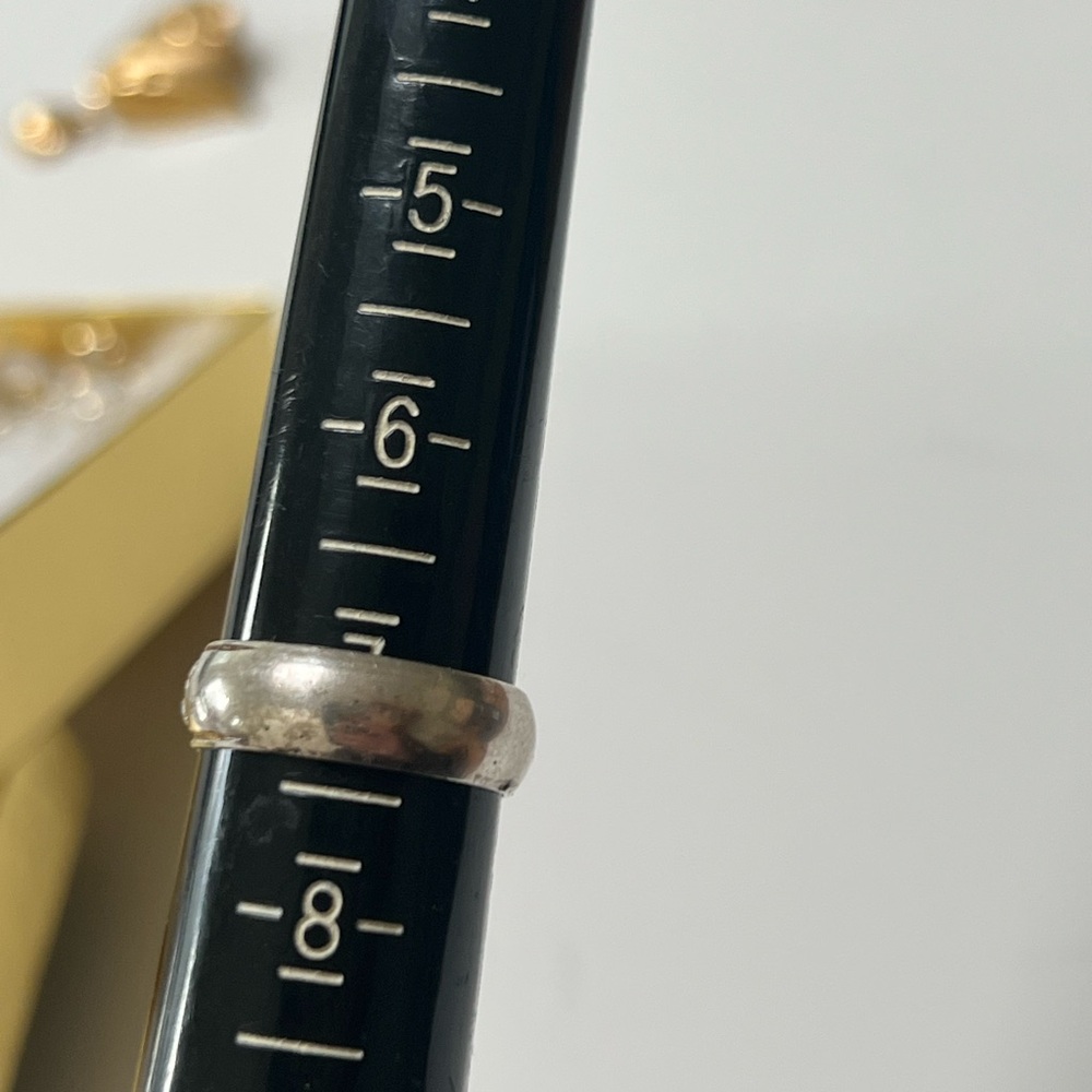 925 Silver Leaf Pattern Ring - image 7